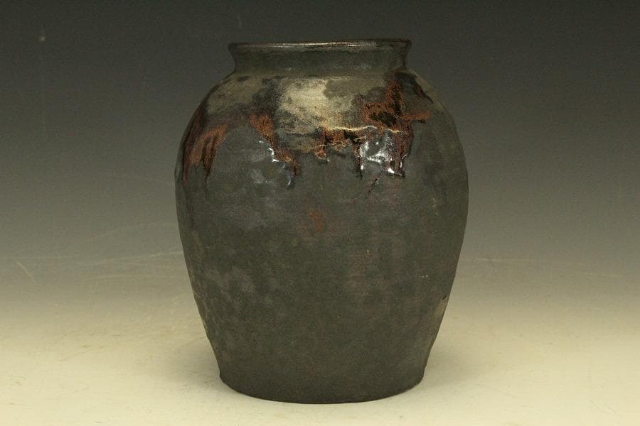 六古窯 壷 高21cm 自然釉(RC973)