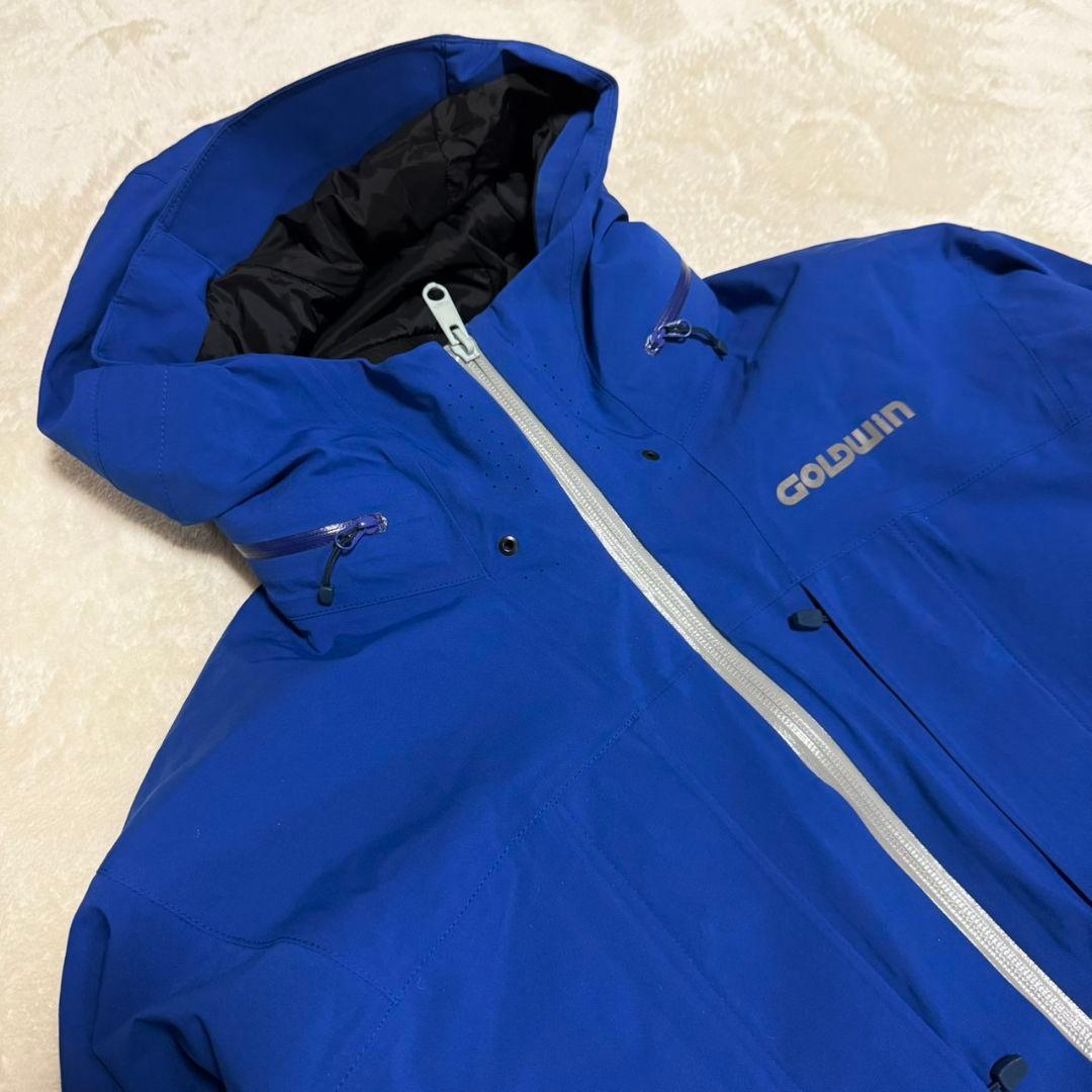 美品 GOLDWIN スキーウェア ゴアテックス 青 収納多数