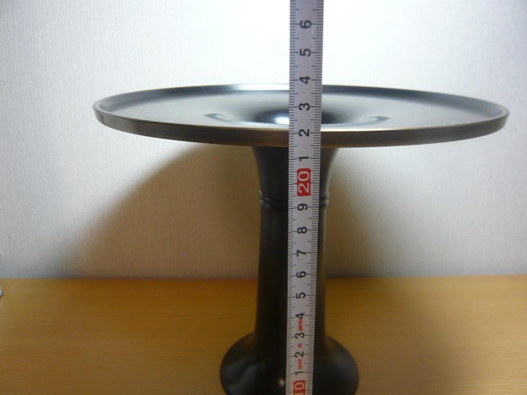 一文字池坊 銅鋳造 薄端 銅製花器 フラワーベース 華道 生け花 KK02