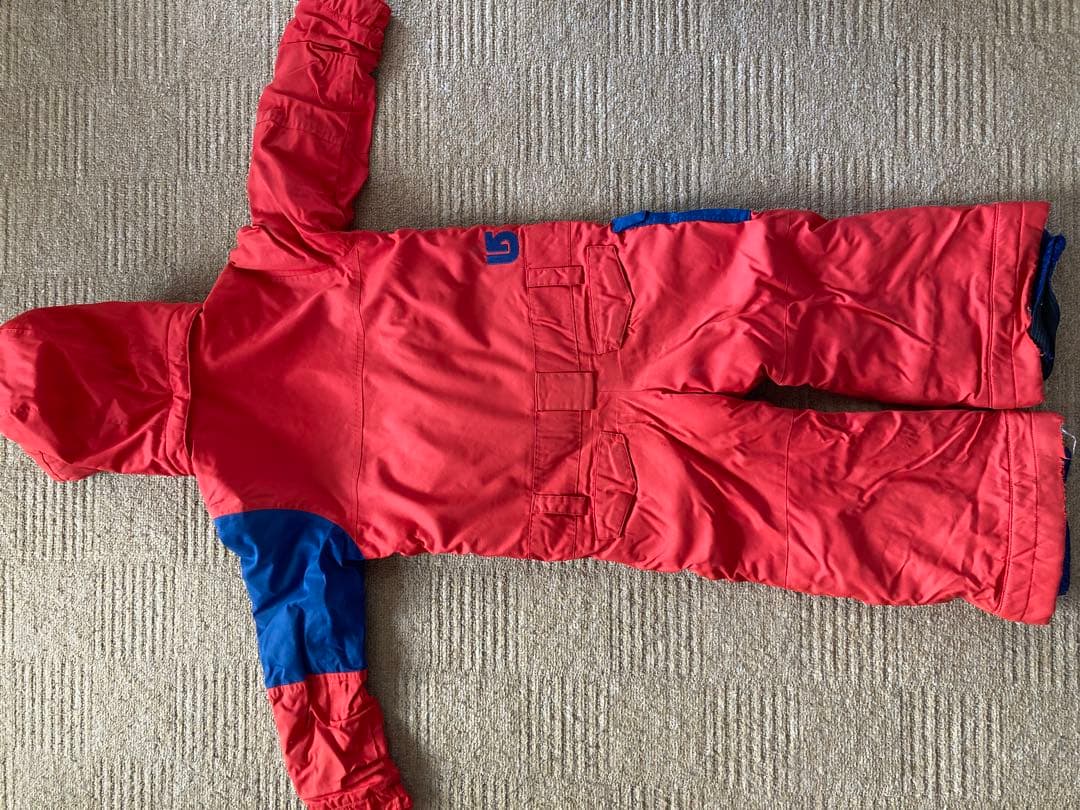 Burton DRYRIDE フード付きジャンプスーツ 赤青