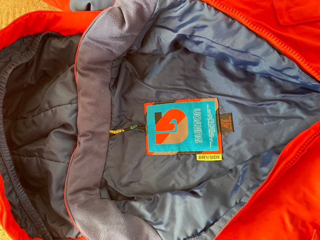 Burton DRYRIDE フード付きジャンプスーツ 赤青