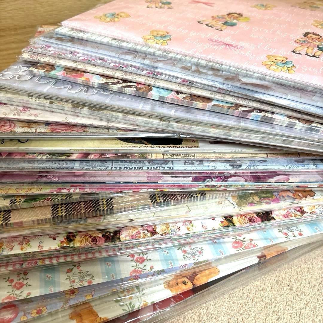 【処分価格】　デザインペーパー　大量　まとめ売り