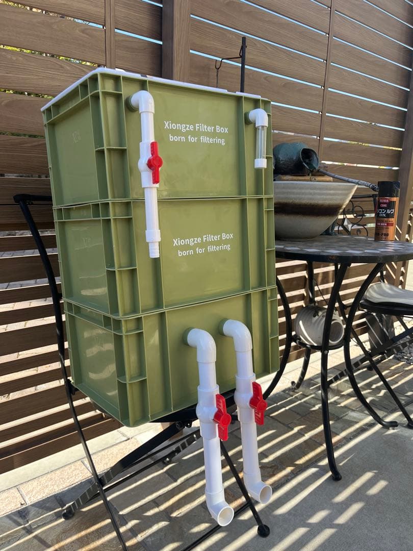 お任せ高性能濾過材2段付き2種以上　水槽用万能フィルター 外部式飼育濾過装置器