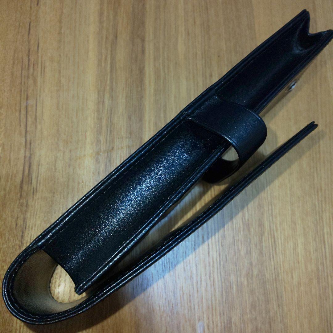 美品 MONTBLANC モンブラン ブラック レザーケース 2本用