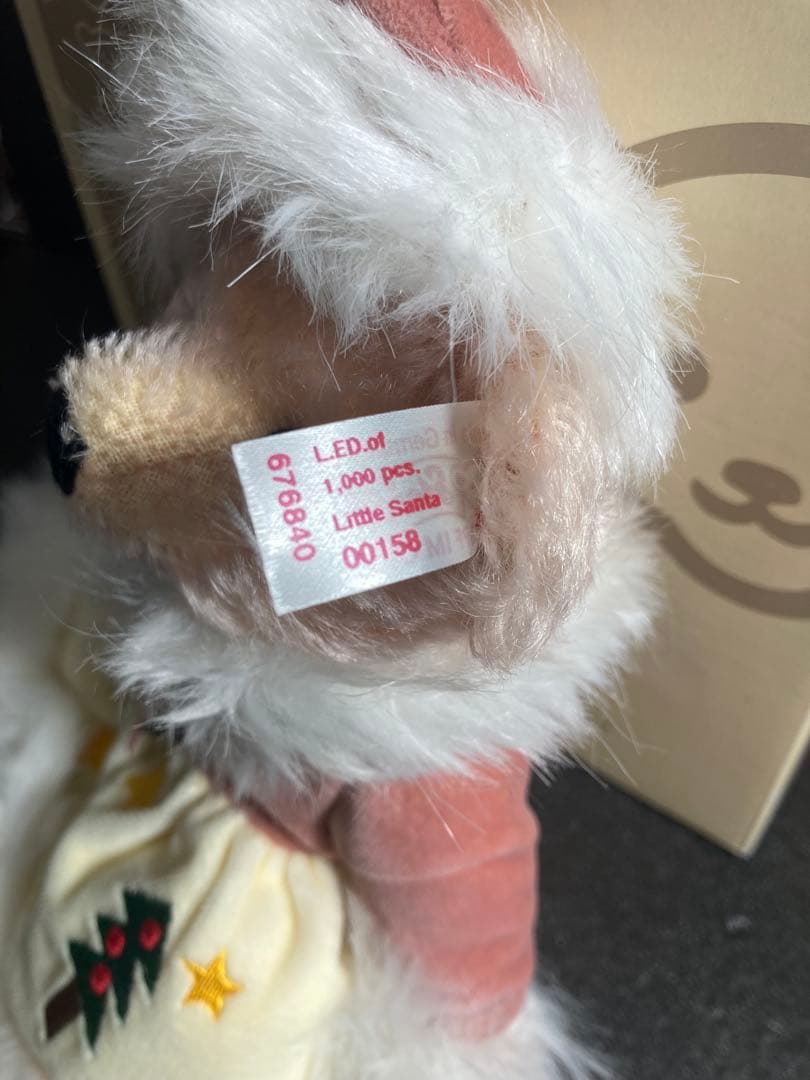 世界に1000体 STEIFF シュタイフ テディベア クリスマスTiffany