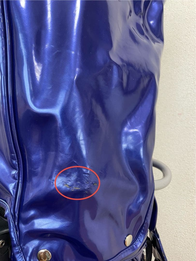 マスターバニーエディション キャディーバッグ エナメル ブルー