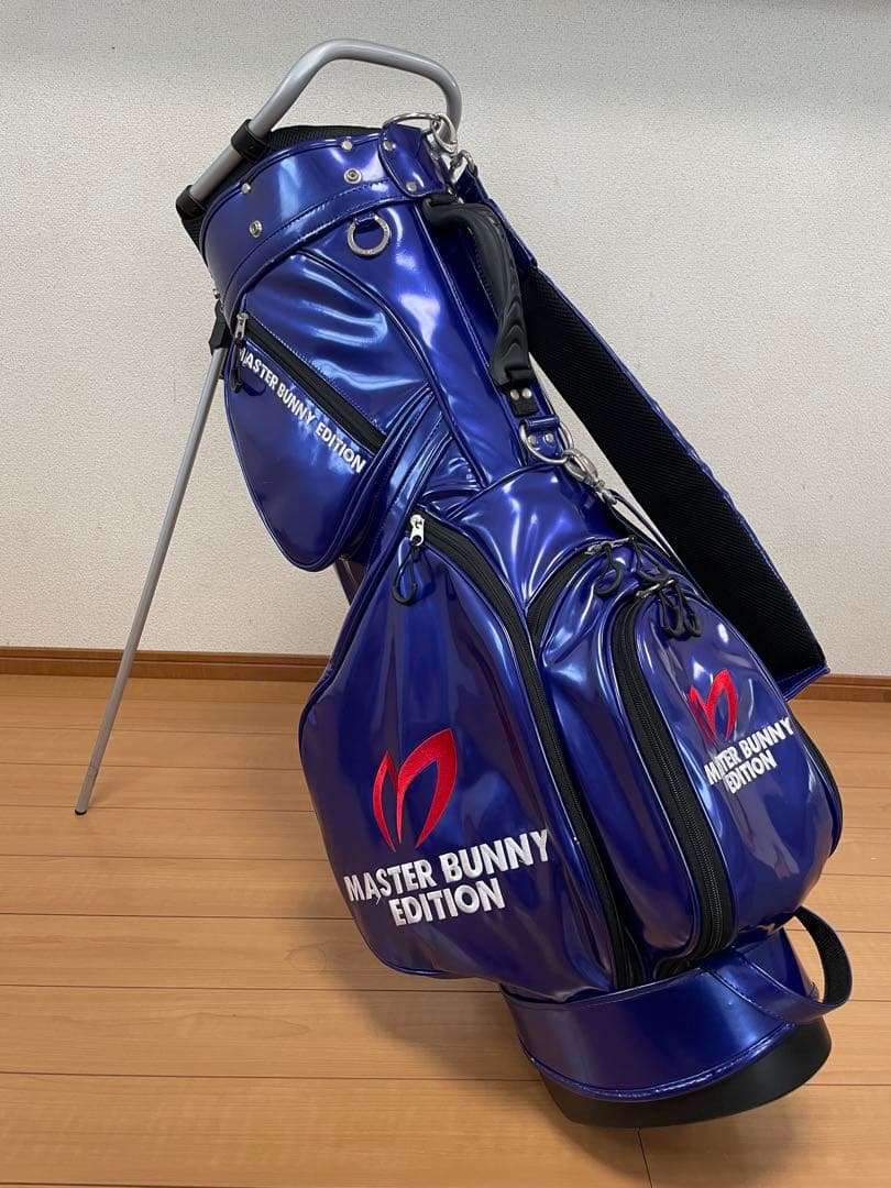 マスターバニーエディション キャディーバッグ エナメル ブルー