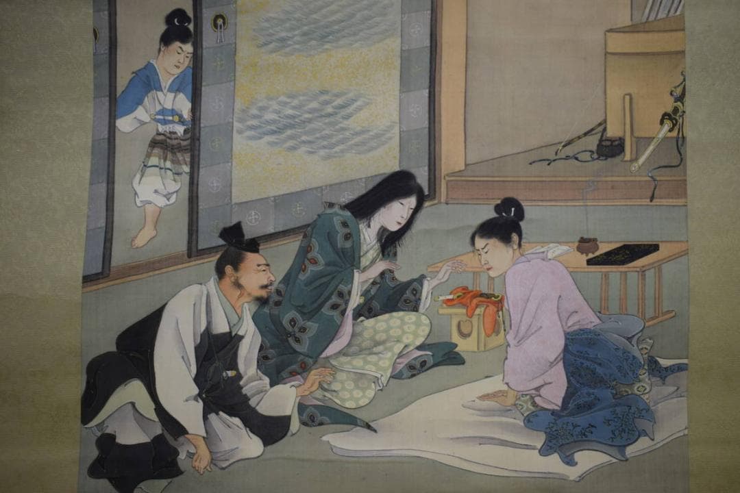 不詳/作者なし/人物図/布袋屋掛軸HG-671