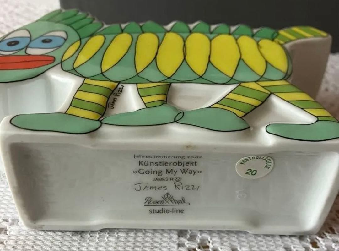 ジェームスリジィ陶器製動物デザインキャラクター