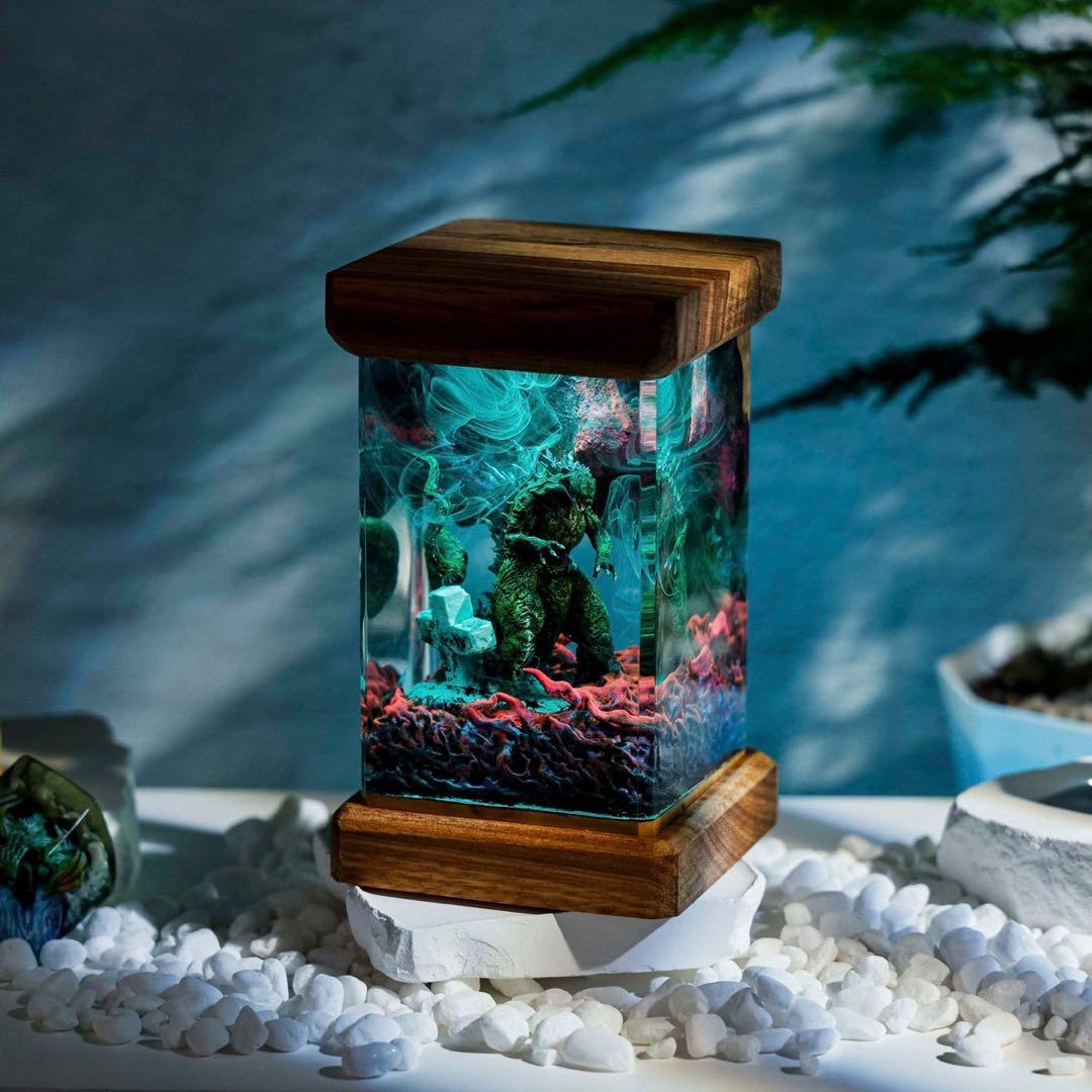 Lサイズ - ゴジラジのエポキシランプ