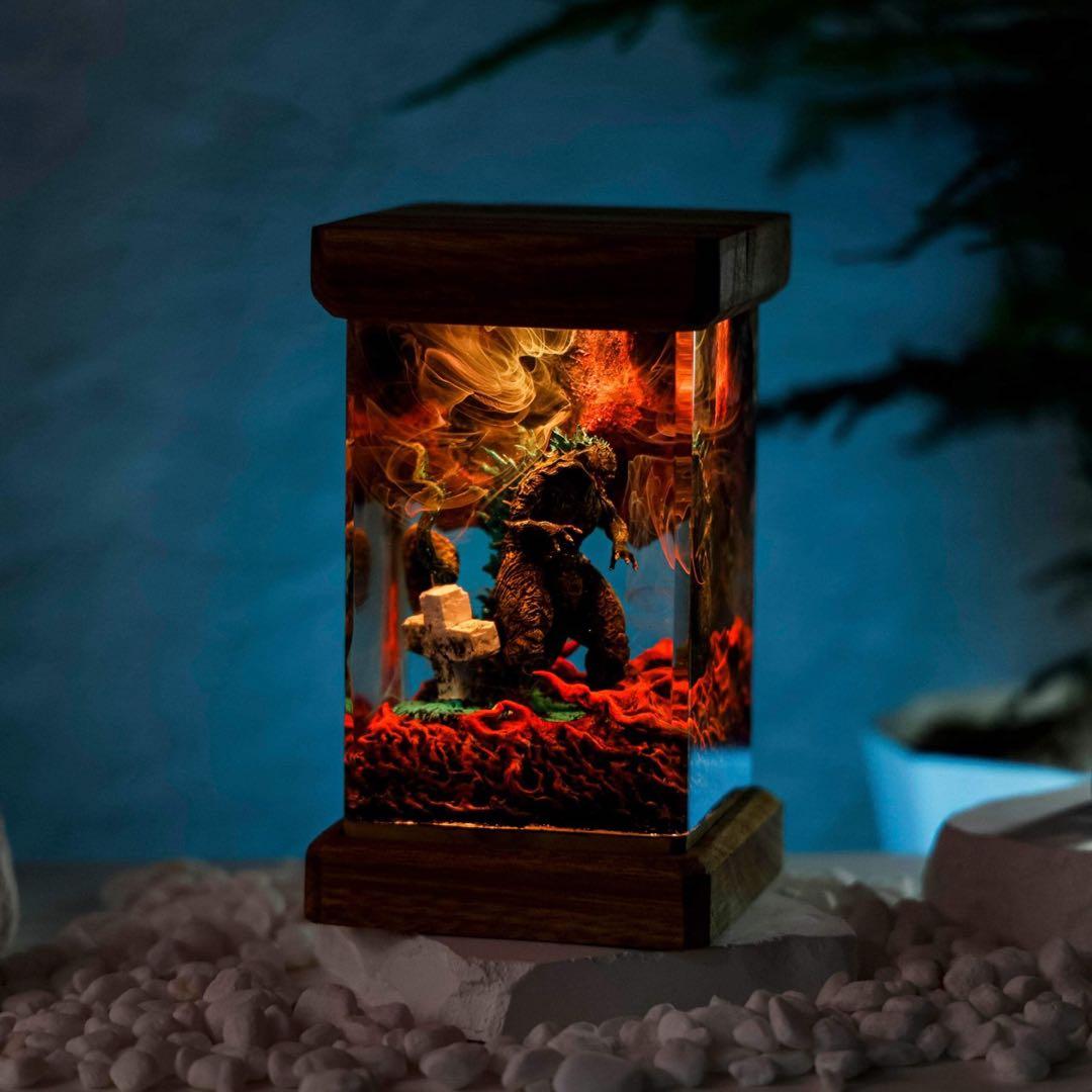 Lサイズ - ゴジラジのエポキシランプ