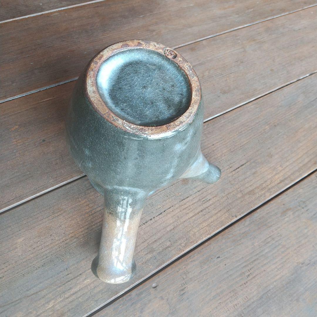 酒津焼　５０年ほど前　急須　おしゃれな色合い 　かっこいい急須！