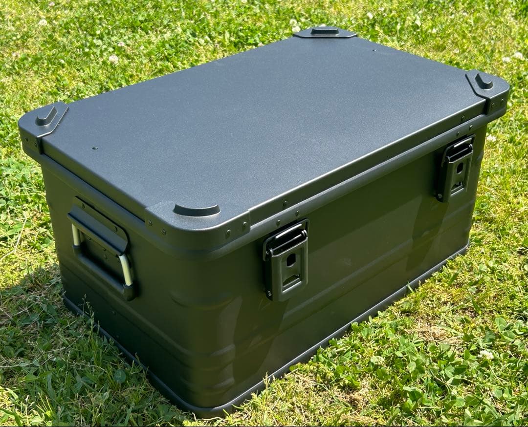 マットブラック スタッキング アルミコンテナボックス 50l コンテナボックス