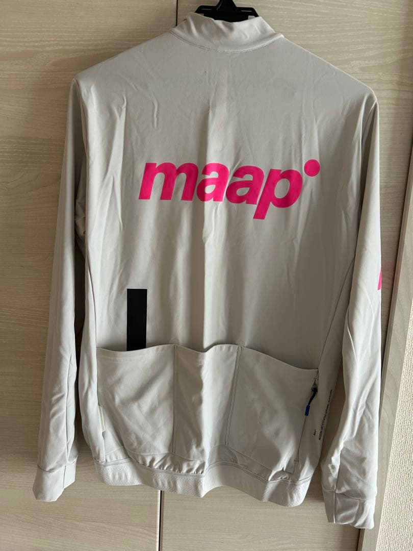  サイクルジャージ 白っぽい　グレー　XL マープ