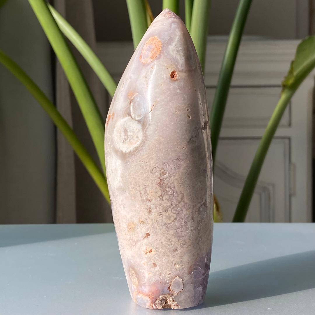 【 ピンクアメジスト トーチ型 ドーム 約500g ブラジル産 】