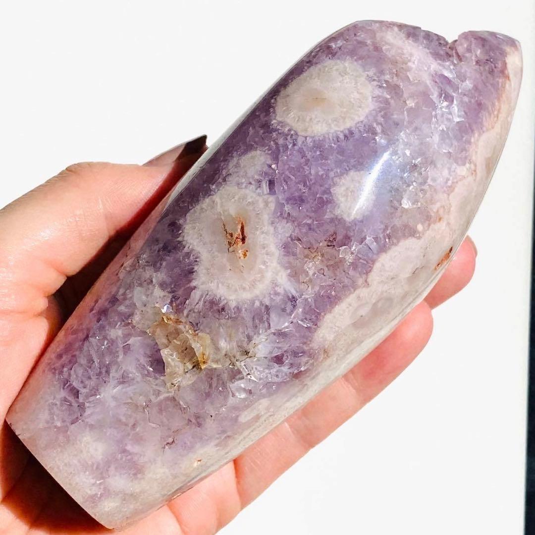 【 ピンクアメジスト トーチ型 ドーム 約500g ブラジル産 】