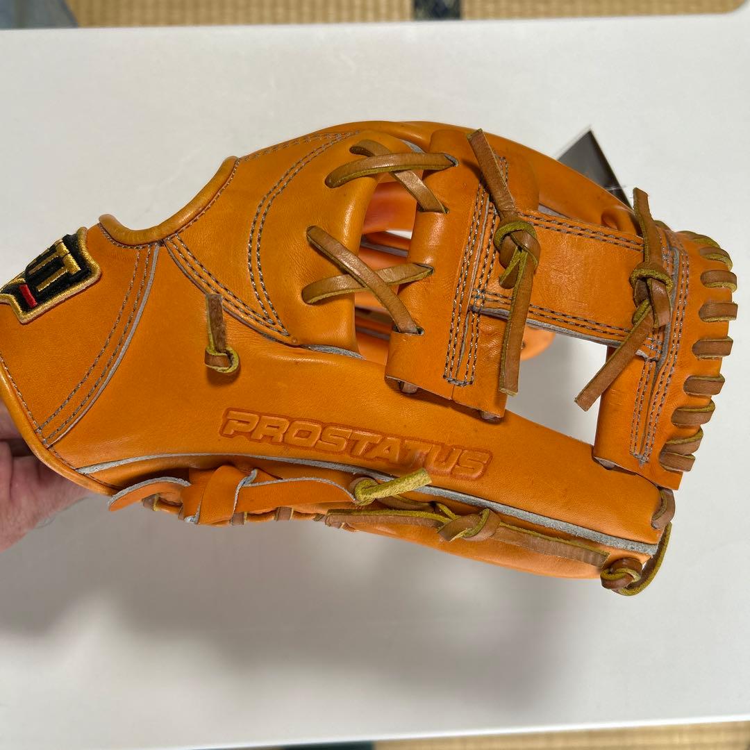 ZETT Ett Pro Status 硬式グローブ オレンジ