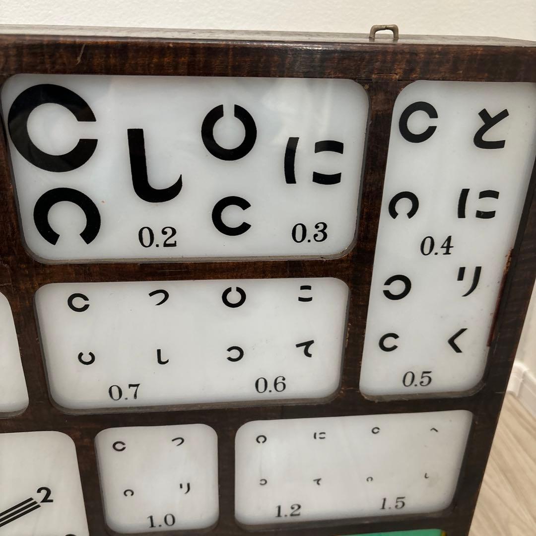 昭和　レトロ　ヴィンテージ　アンティーク　古道具　視力検査　視力検査機　古物