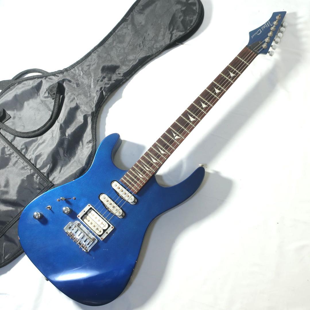 レフティ l D エレキギター オールブルー ケース付