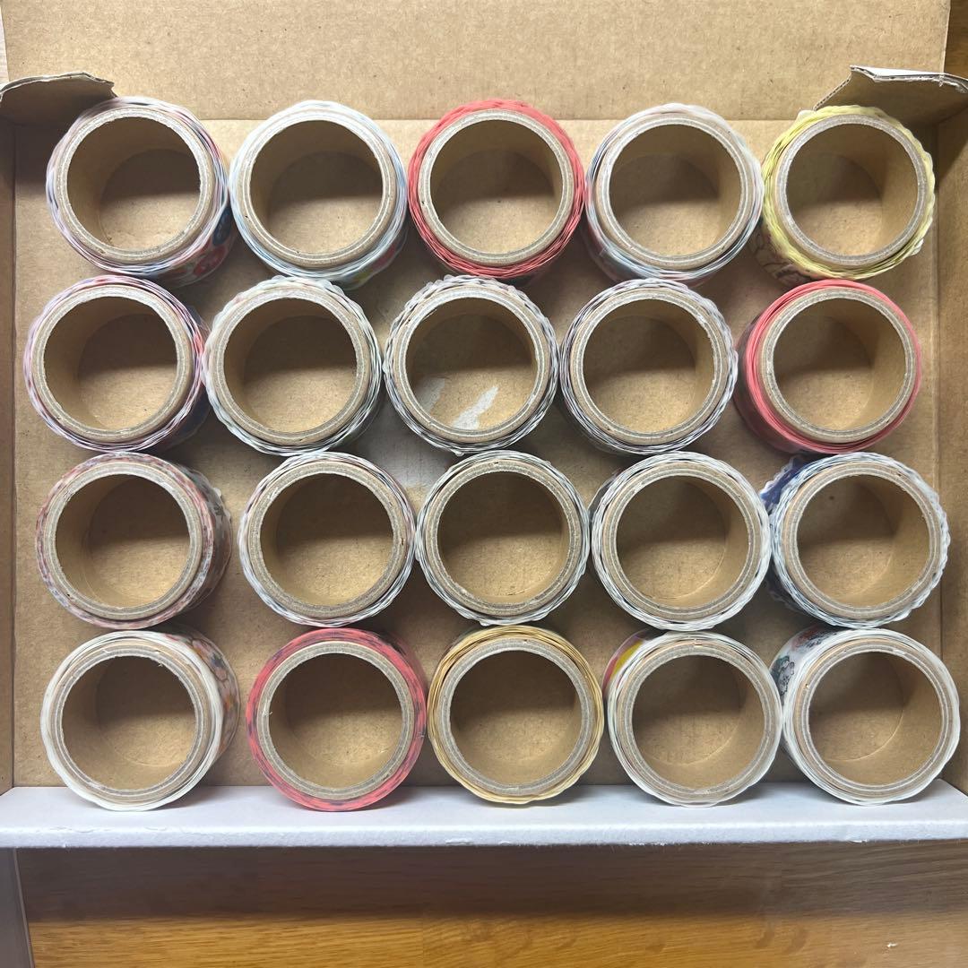 ダイカットカラフルマスキングテープ 20巻セット