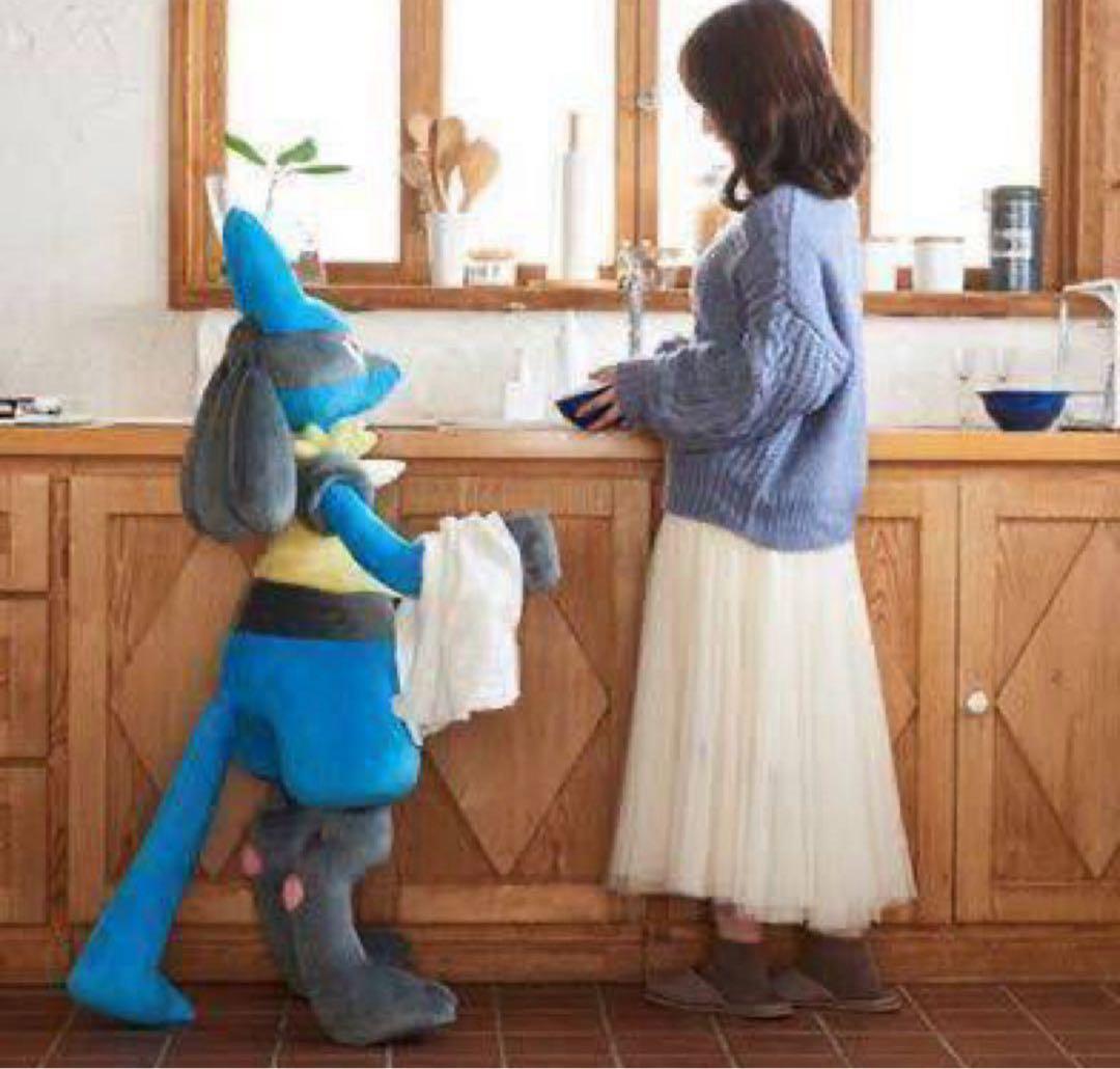 セール！【新品未開封】即購入可　等身大ルカリオぬいぐるみ　ポケセンオンライン限定