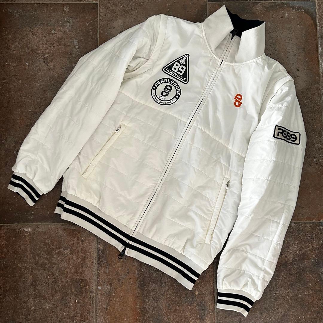 PEARLY GATES パーリーゲイツ　リバーシブル　ボーダー　中綿　ダウン