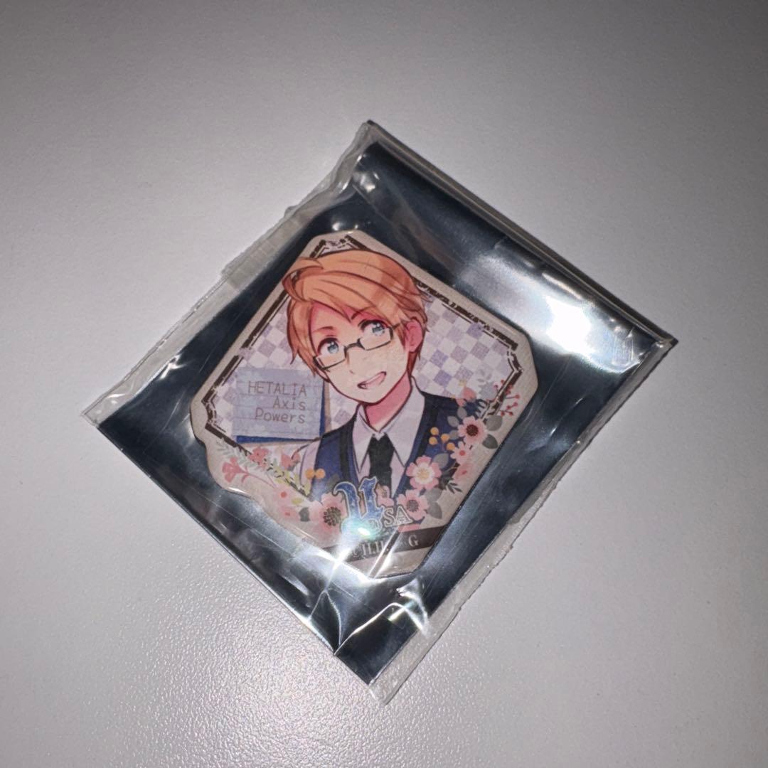 ヘタリア ぷくっとバッジ 学生風 缶バッジ