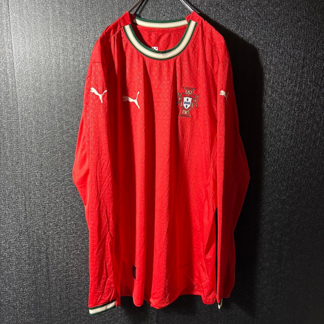 【★ポルトガル】 PUMA 古着 サッカー メンズ ユニフォーム 長袖 2XL