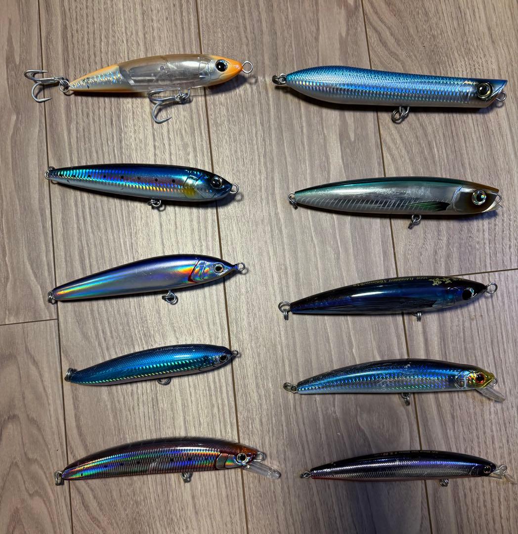 最終値下げ！青物用ルアー10個セット　魚じゃらし工房Musya1402マイワシ等