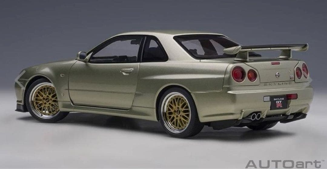 AUTOart 1/18 GT-R(R34) V-specⅡ NUR BBS ☆