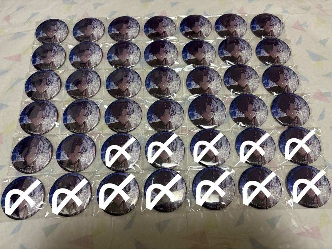 プロセカ グリッター缶バッジ グリ缶 42A 朝比奈まふゆ 30点