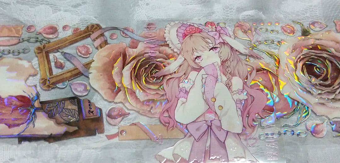 S34＃午夜温柔(炫彩)茶犁工作室切り売り海外装飾マステ薔薇