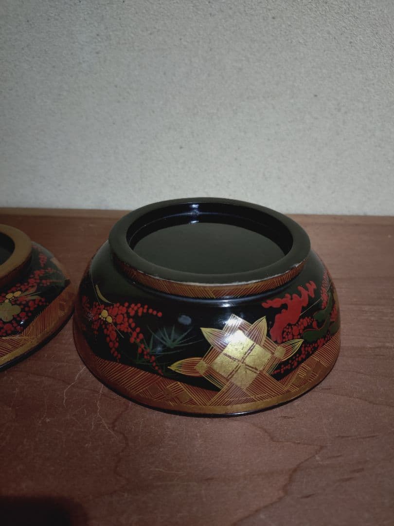 秀衡椀 南天紋 椀