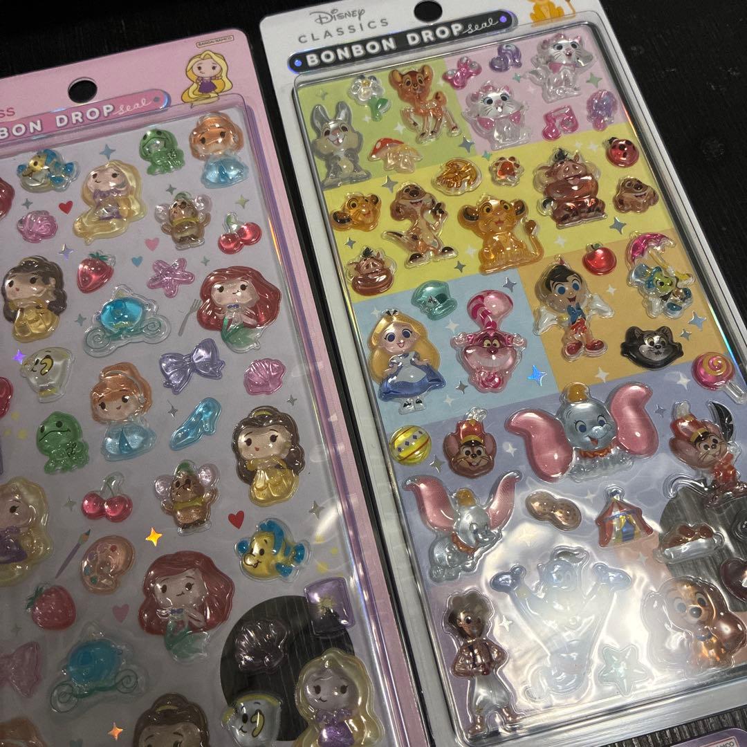 ボンボンドロップシール ディズニー 大人気 5種セット クラシック プリンセス
