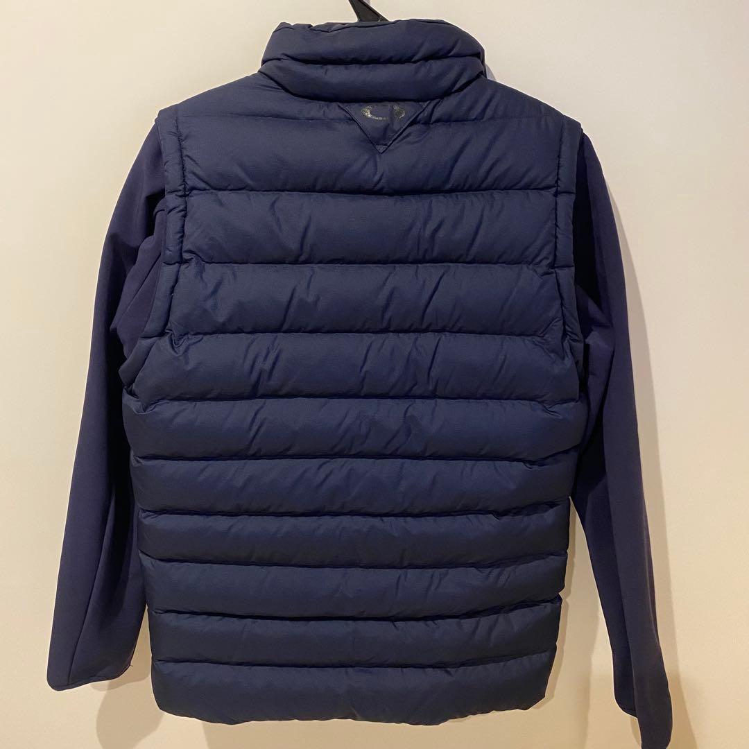 OAKLEYゴルフウェアメンズ　ダウンベスト　ジャケット　ネイビーL