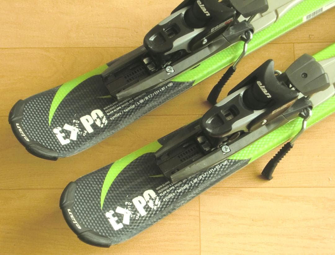 ■■送料無料■ELAN■EXPO■ショートスキー■99㎝■調整ビン付■メンテ付■