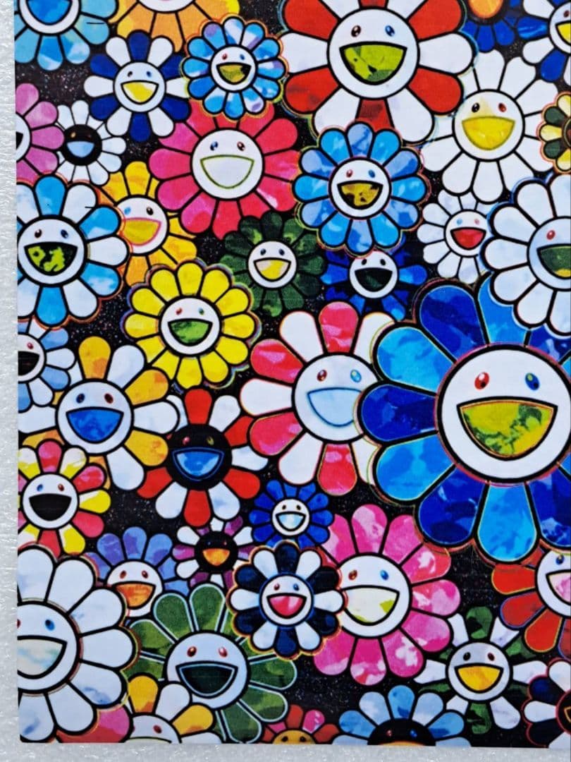 村上隆　花畑　2枚セット　ポスター　アート　人気画家　(草間彌生　奈良美智)