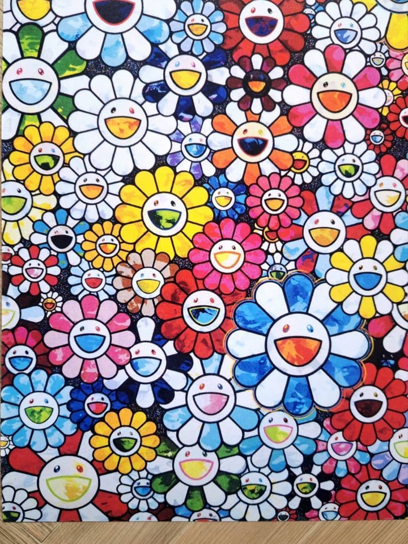 村上隆　花畑　2枚セット　ポスター　アート　人気画家　(草間彌生　奈良美智)