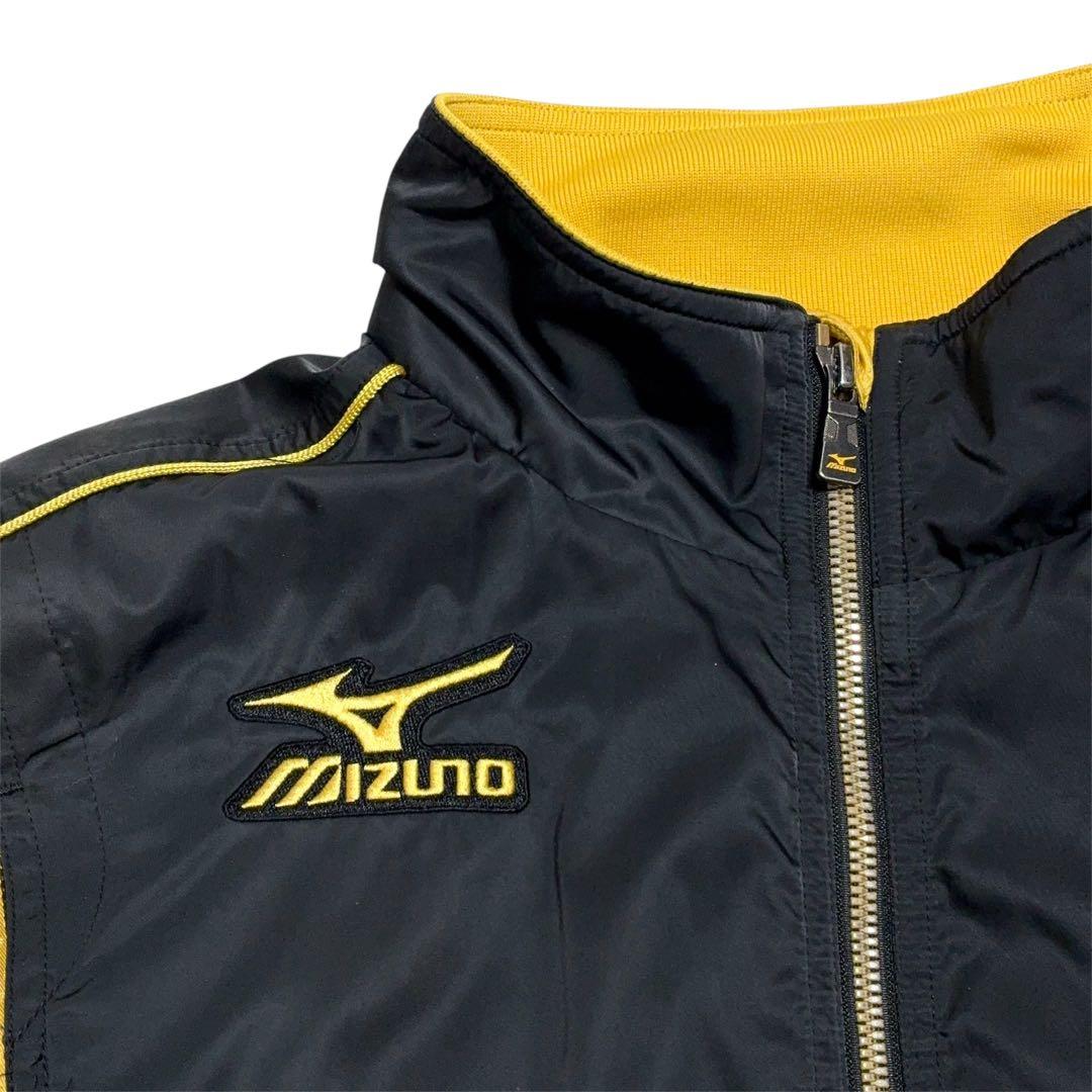 ミズノプロ ブレスサーモ ウインドブレーカー 上下 セットアップ 黒×金 L