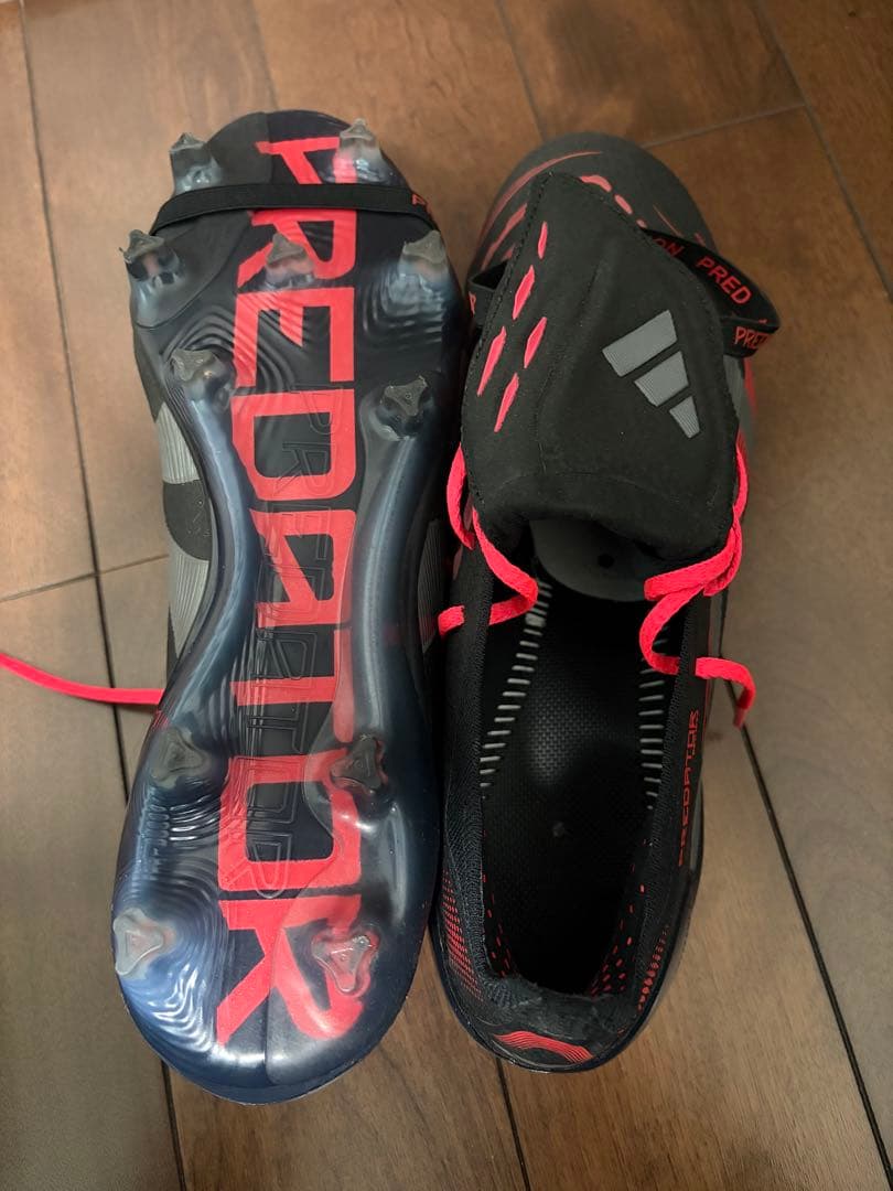 adidas プレデターエリートFT FGブラック×レッド28.0