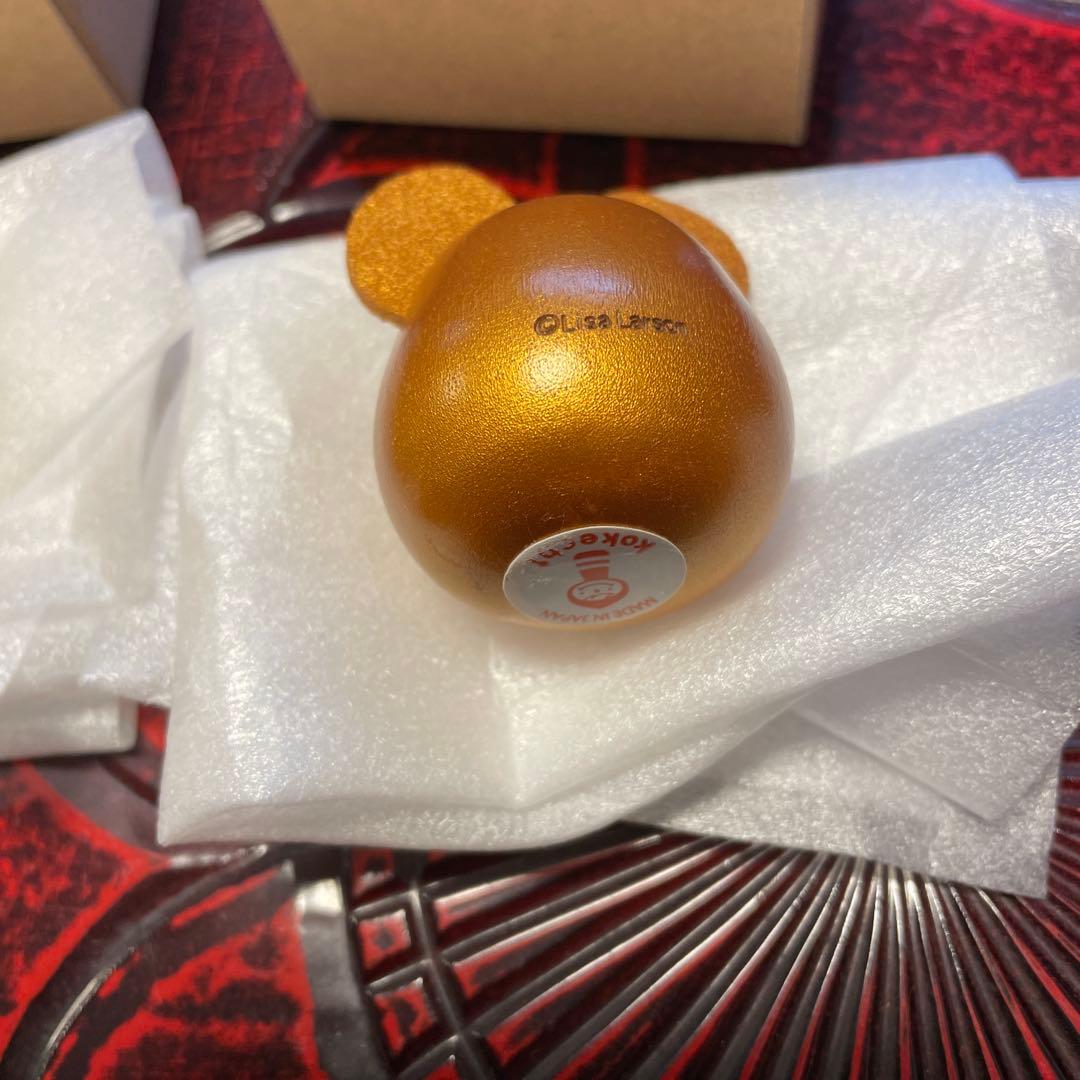 卯三郎こけし　リサラーソン　子ねずみ　金　銀　銅