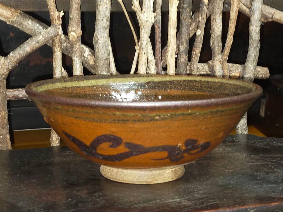 ♥珍品　鉄絵　茶碗　茶道具　骨董　古玩