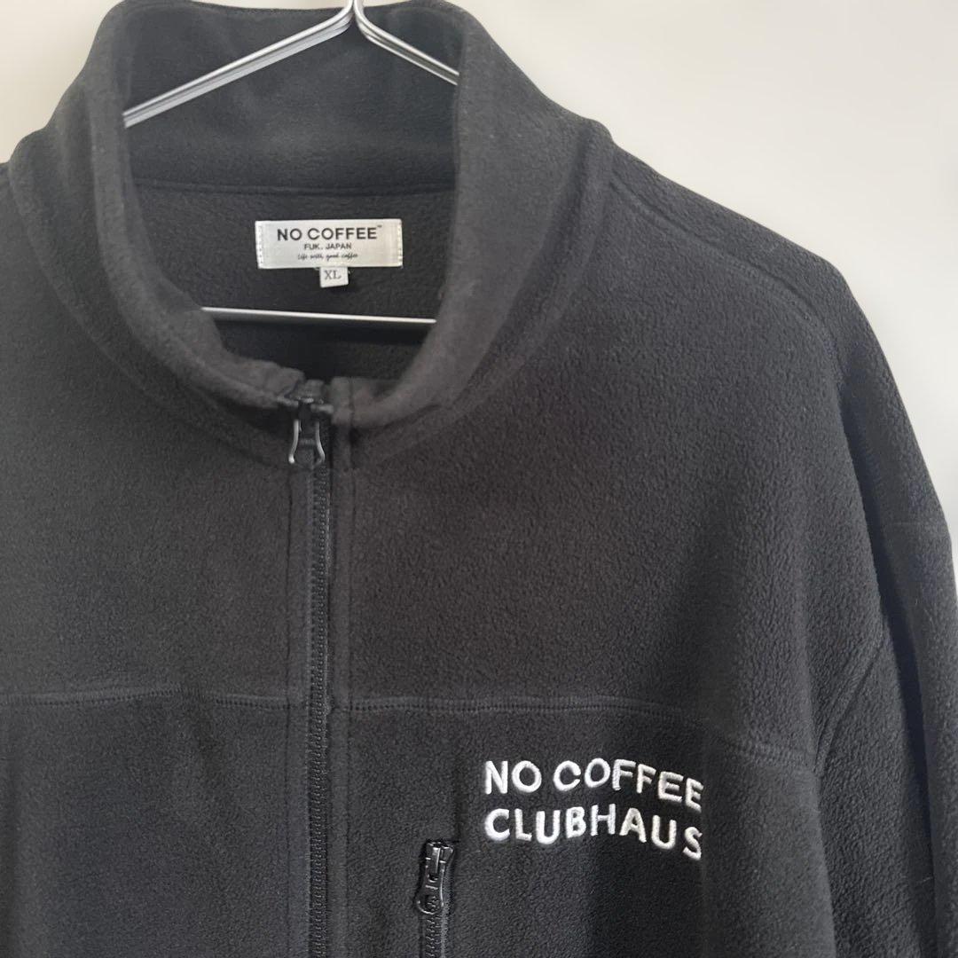 NO COFFEE CLUBHAUS フリースジャケット XLサイズ