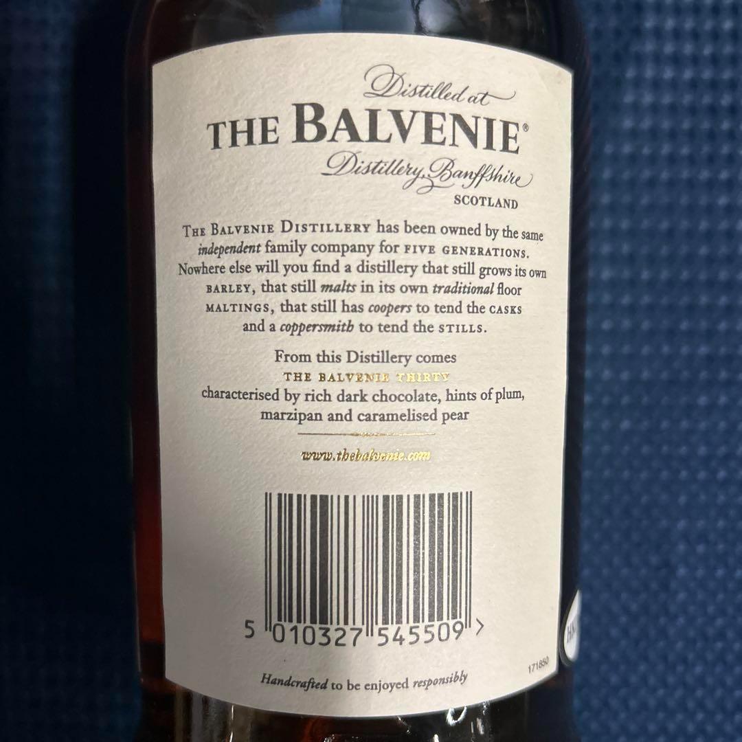 【未開栓】The Balvenie ザ・バルヴェニー 30年 モルトウイスキー