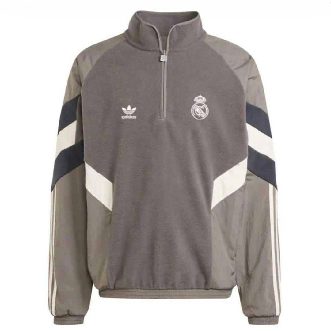 adidas レアルマドリード フリーススウェット 24/25 ハーフジップ