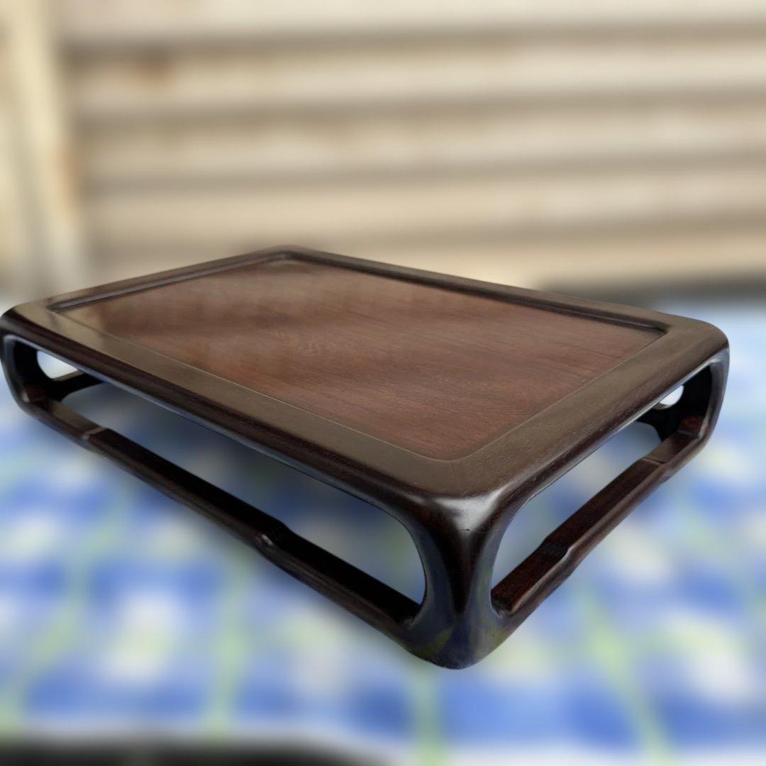 カリモク　ダルマ　紫檀　日本伝統工芸品　下村作