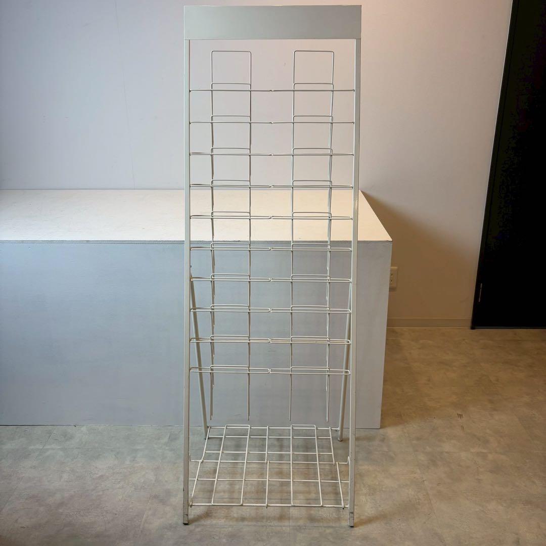 カタログスタンド　パンフレットスタンド　2列10段　折りたたみ可能