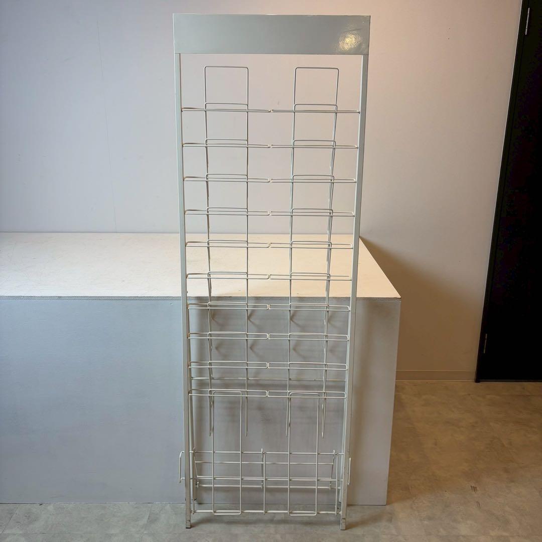 カタログスタンド　パンフレットスタンド　2列10段　折りたたみ可能