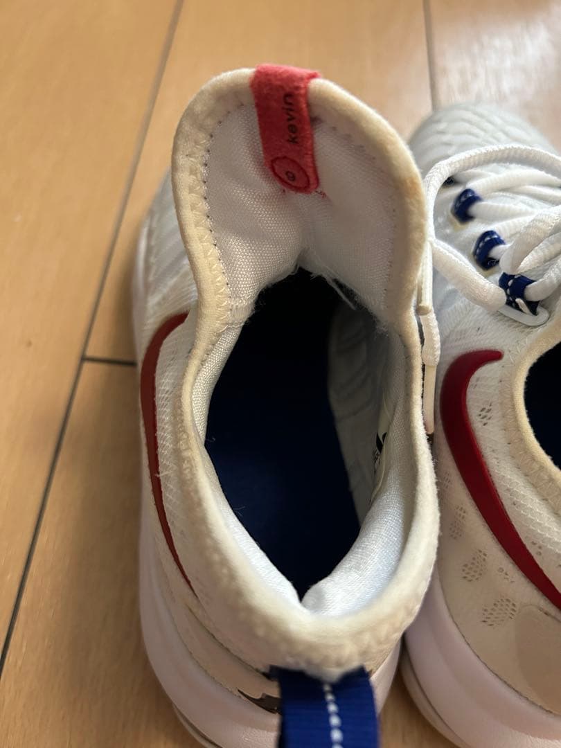 Nike バスケットボールシューズ 9 (US) ホワイト/レッド/ブルー