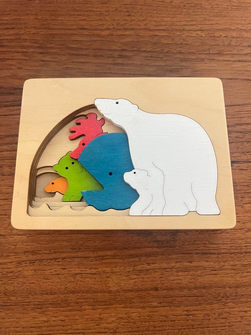 ジョージラックパズル　希少なアンティーク品 動物テーマ 木製パズル7セット